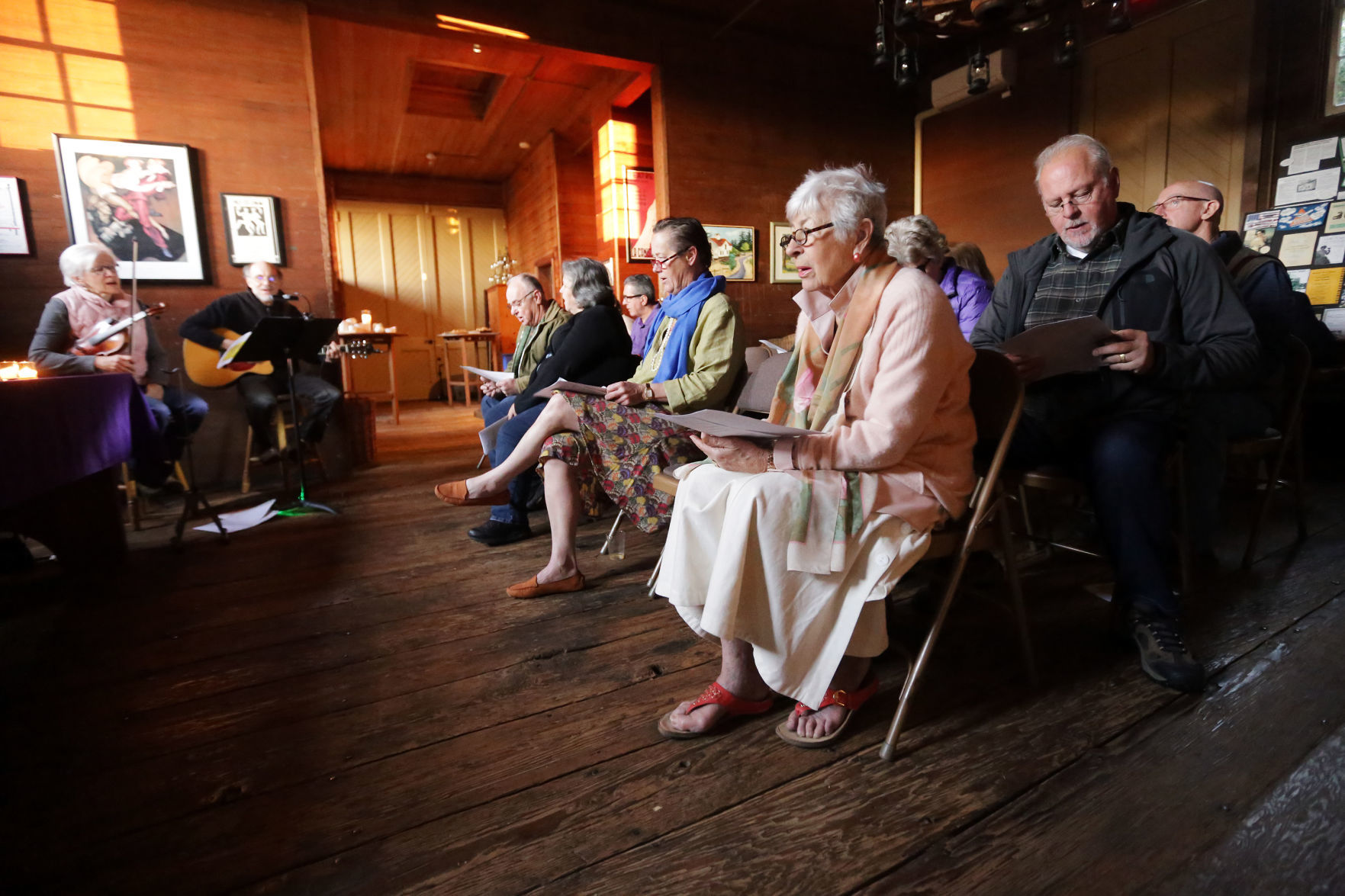 Easter sunrise service at the White Barn
